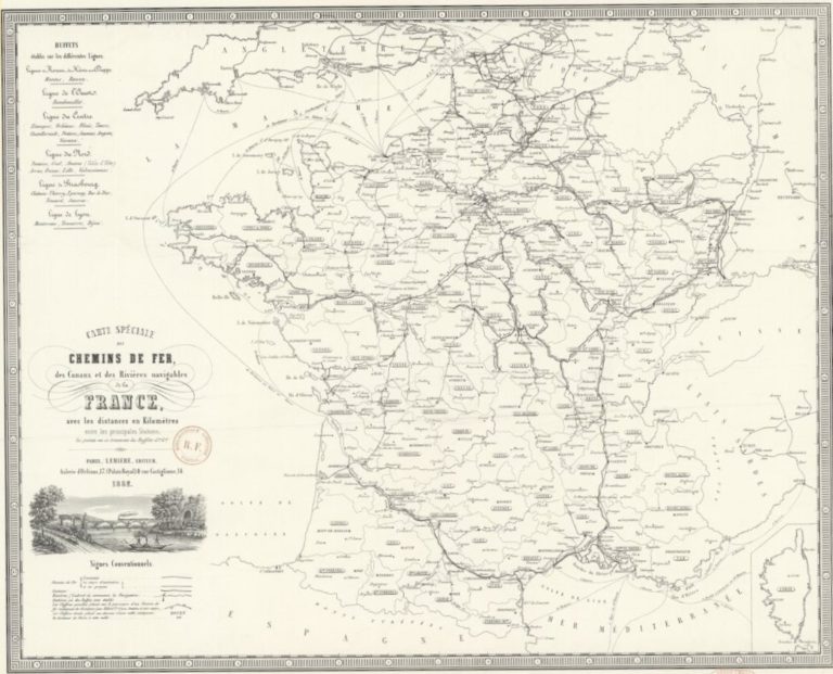 1841 Chemin de fer de Bordeaux à La Teste H T B A